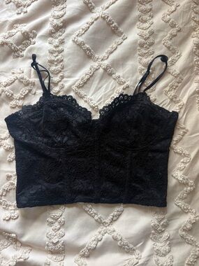Zara Black Lace Cami Tank